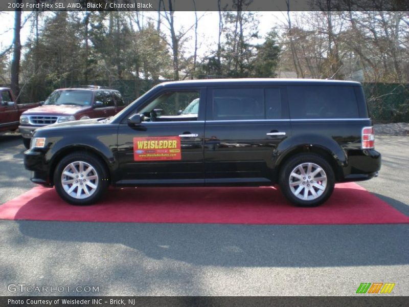 Black / Charcoal Black 2009 Ford Flex SEL AWD