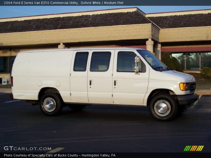 Oxford White / Medium Flint 2004 Ford E Series Van E350 Commercial Utility