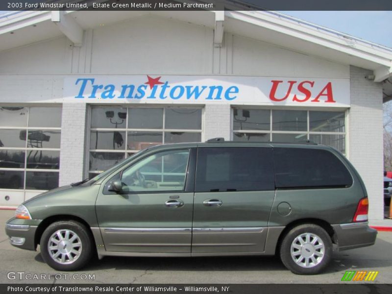 Estate Green Metallic / Medium Parchment 2003 Ford Windstar Limited