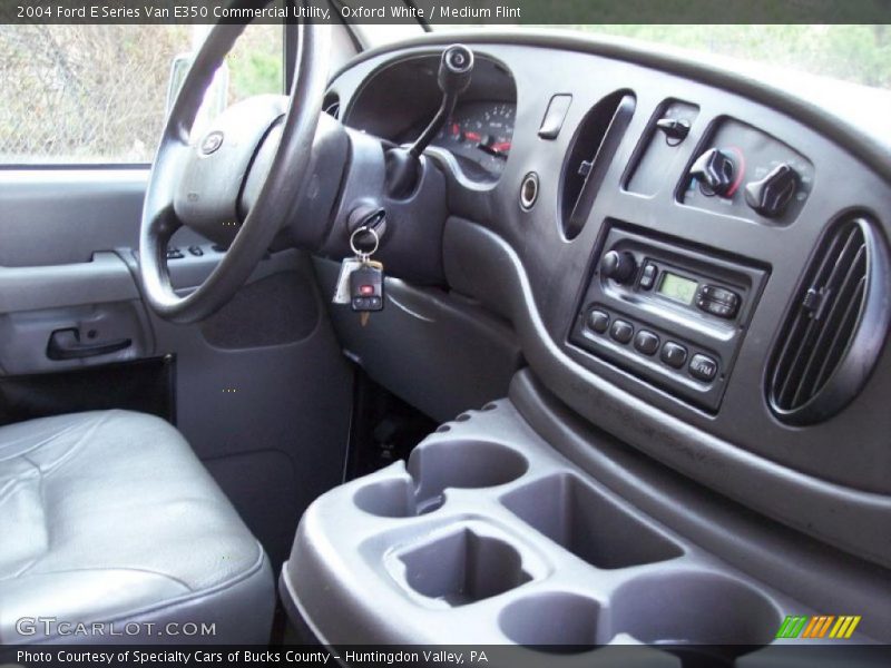 Oxford White / Medium Flint 2004 Ford E Series Van E350 Commercial Utility