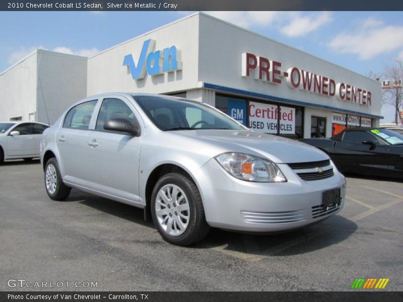 Silver Ice Metallic / Gray 2010 Chevrolet Cobalt LS Sedan