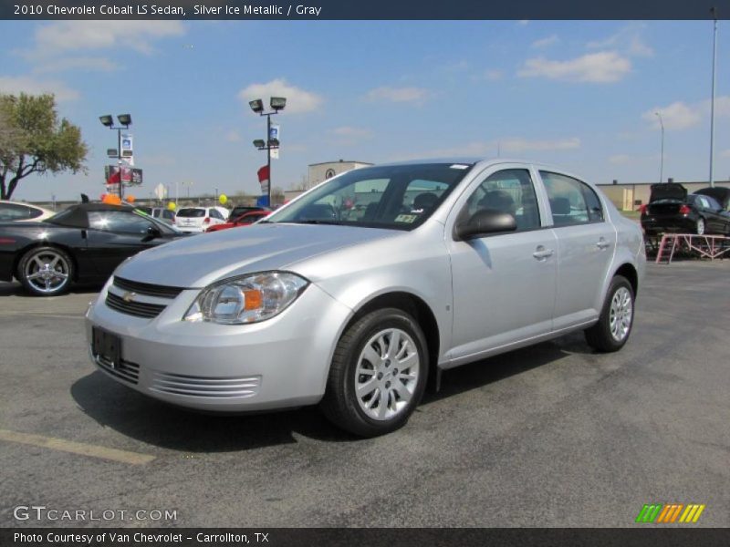 Silver Ice Metallic / Gray 2010 Chevrolet Cobalt LS Sedan