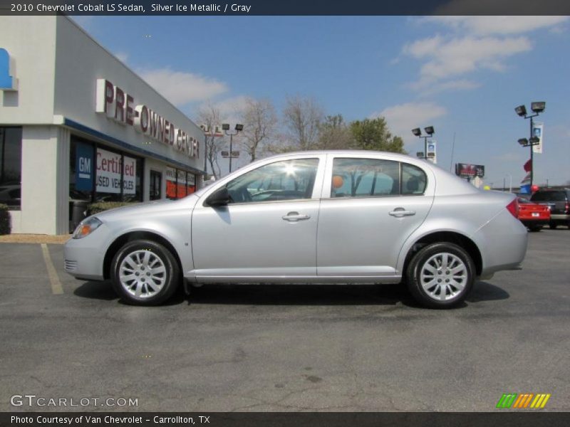 Silver Ice Metallic / Gray 2010 Chevrolet Cobalt LS Sedan