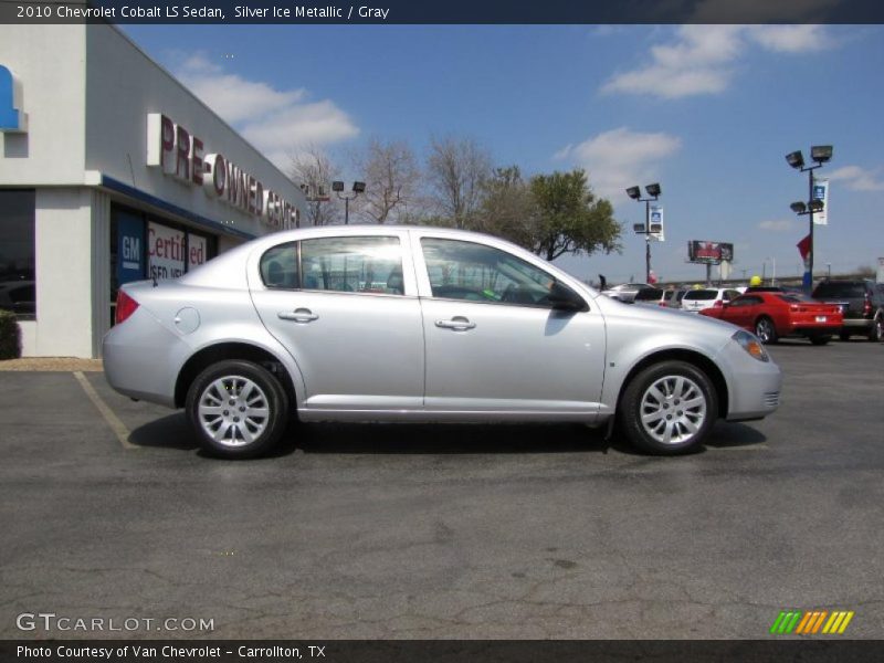 Silver Ice Metallic / Gray 2010 Chevrolet Cobalt LS Sedan