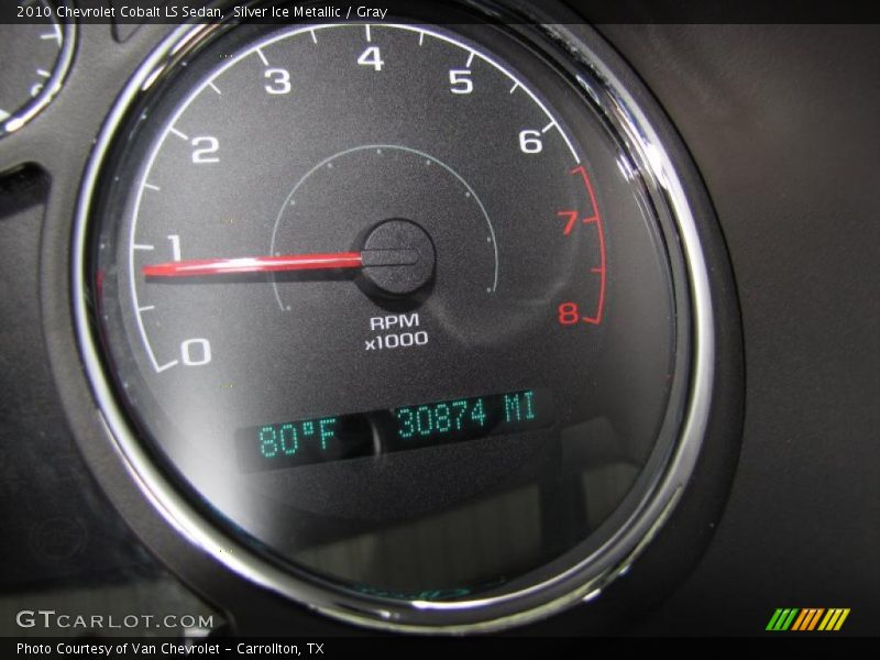Silver Ice Metallic / Gray 2010 Chevrolet Cobalt LS Sedan