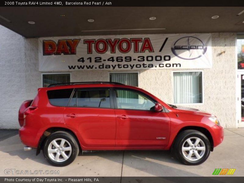 Barcelona Red Pearl / Ash 2008 Toyota RAV4 Limited 4WD