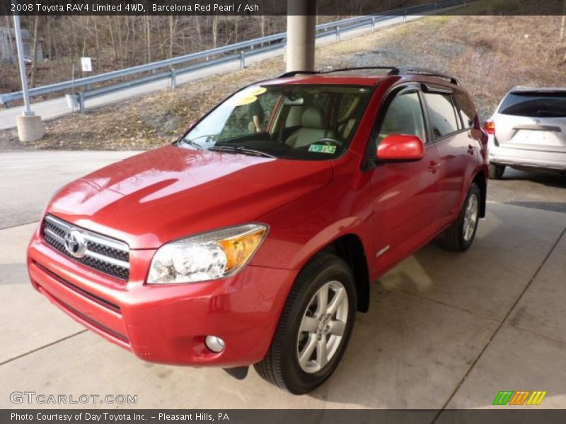 Barcelona Red Pearl / Ash 2008 Toyota RAV4 Limited 4WD