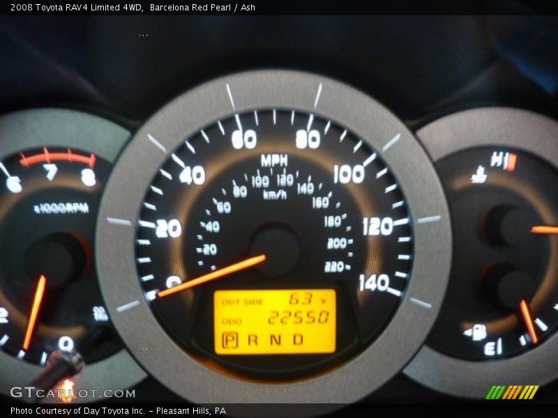 Barcelona Red Pearl / Ash 2008 Toyota RAV4 Limited 4WD