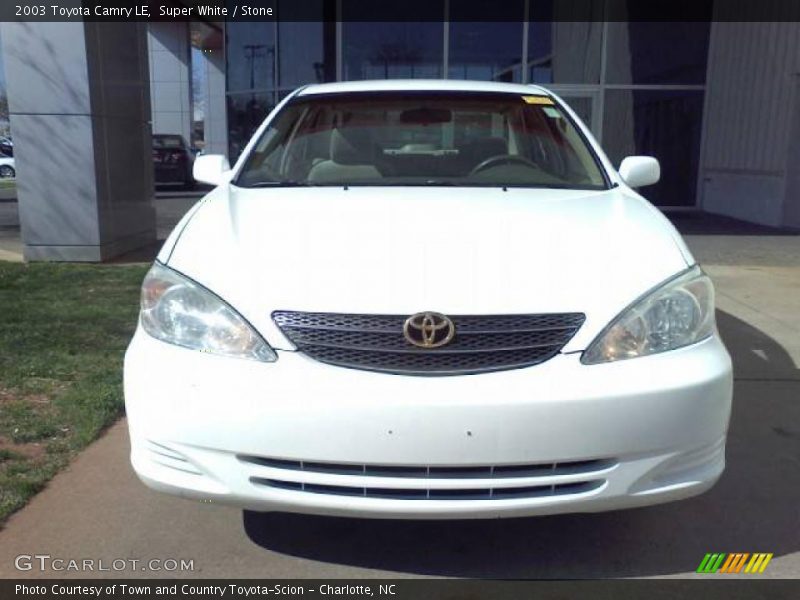 Super White / Stone 2003 Toyota Camry LE