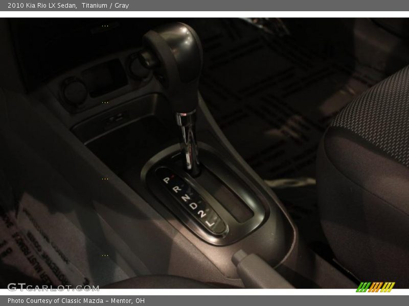  2010 Rio LX Sedan 4 Speed Automatic Shifter