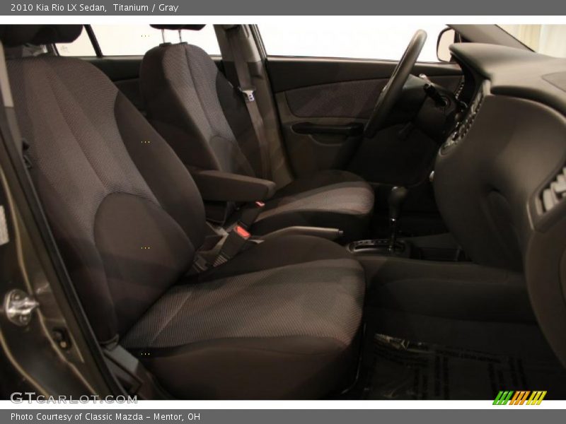  2010 Rio LX Sedan Gray Interior