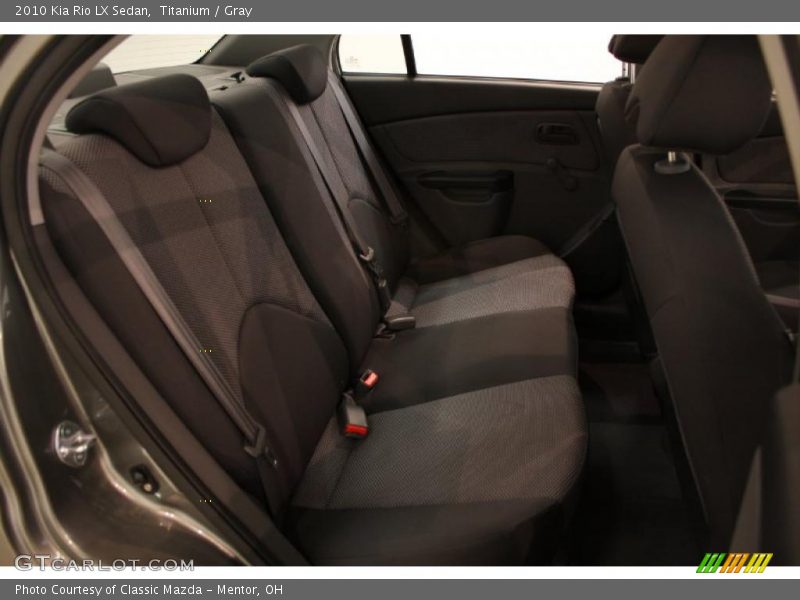  2010 Rio LX Sedan Gray Interior