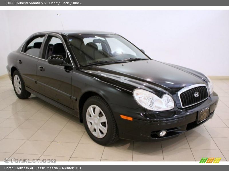 Ebony Black / Black 2004 Hyundai Sonata V6