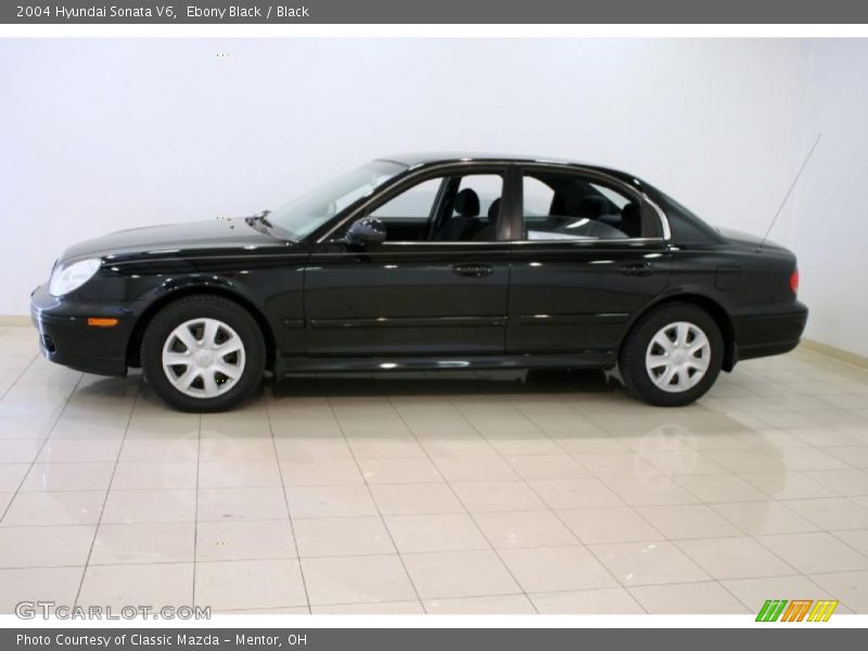 Ebony Black / Black 2004 Hyundai Sonata V6