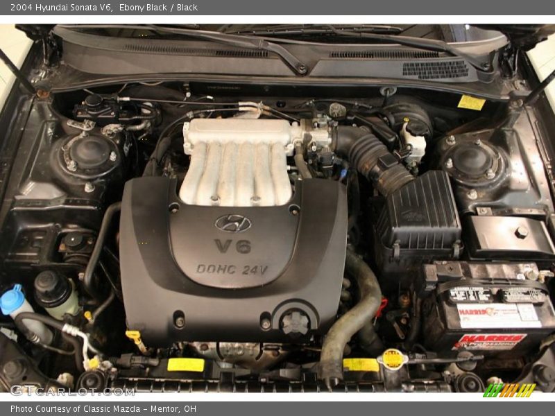 Ebony Black / Black 2004 Hyundai Sonata V6