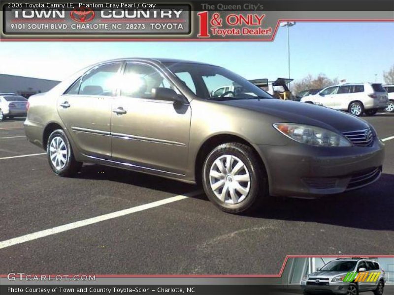 Phantom Gray Pearl / Gray 2005 Toyota Camry LE