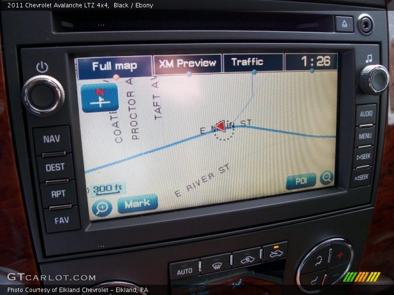 Navigation of 2011 Avalanche LTZ 4x4