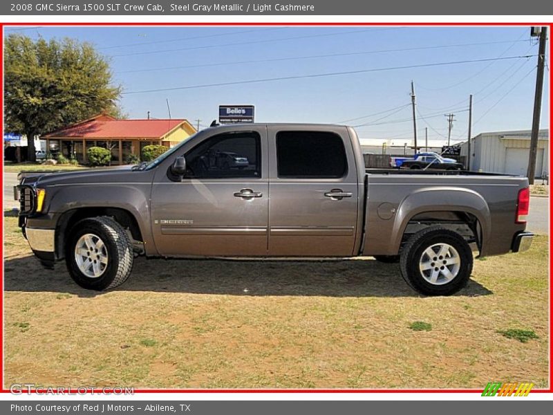 Steel Gray Metallic / Light Cashmere 2008 GMC Sierra 1500 SLT Crew Cab