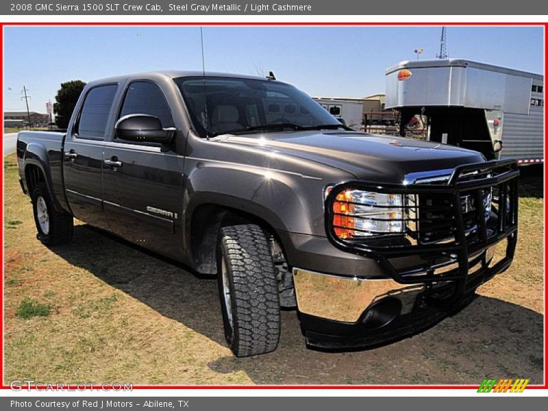 Steel Gray Metallic / Light Cashmere 2008 GMC Sierra 1500 SLT Crew Cab