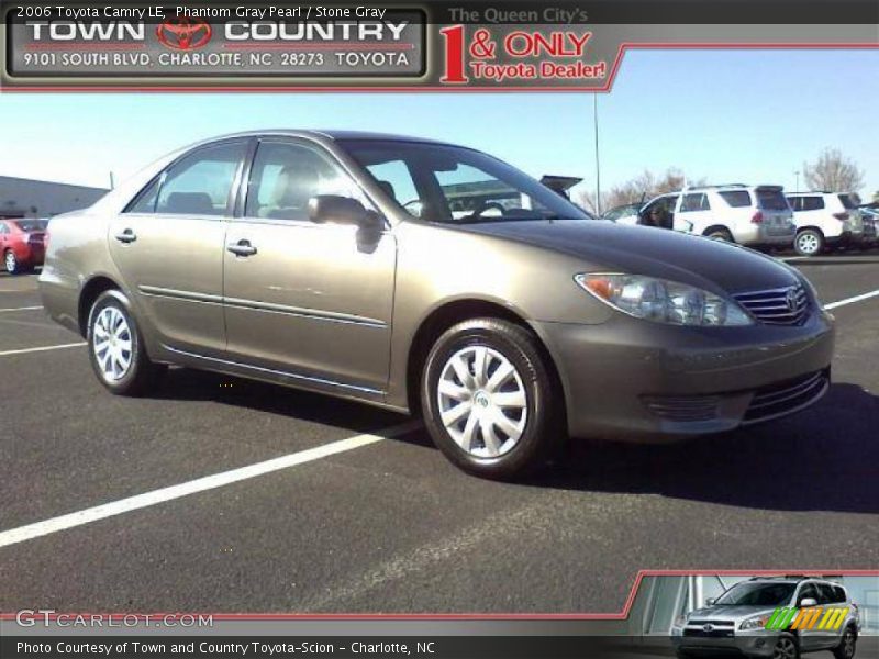 Phantom Gray Pearl / Stone Gray 2006 Toyota Camry LE