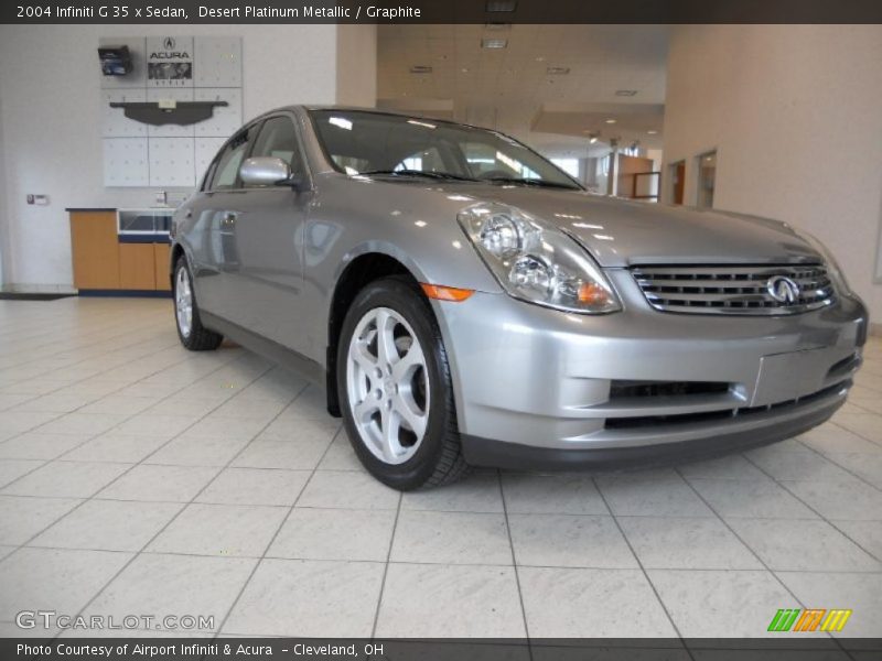 Desert Platinum Metallic / Graphite 2004 Infiniti G 35 x Sedan