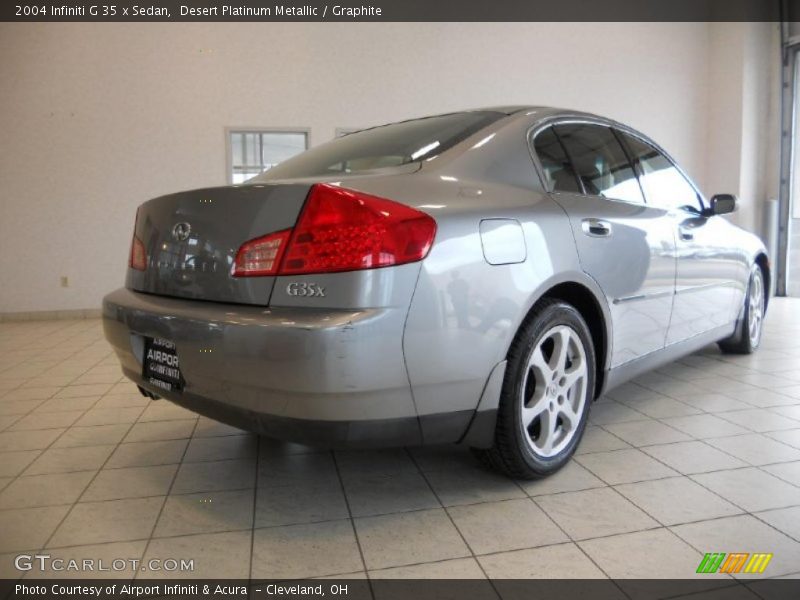 Desert Platinum Metallic / Graphite 2004 Infiniti G 35 x Sedan