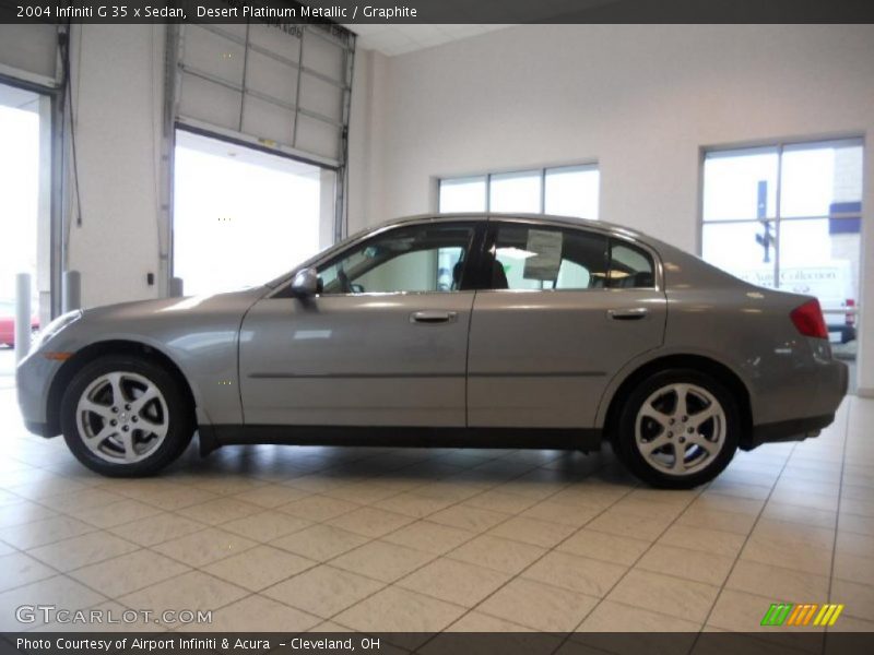 Desert Platinum Metallic / Graphite 2004 Infiniti G 35 x Sedan