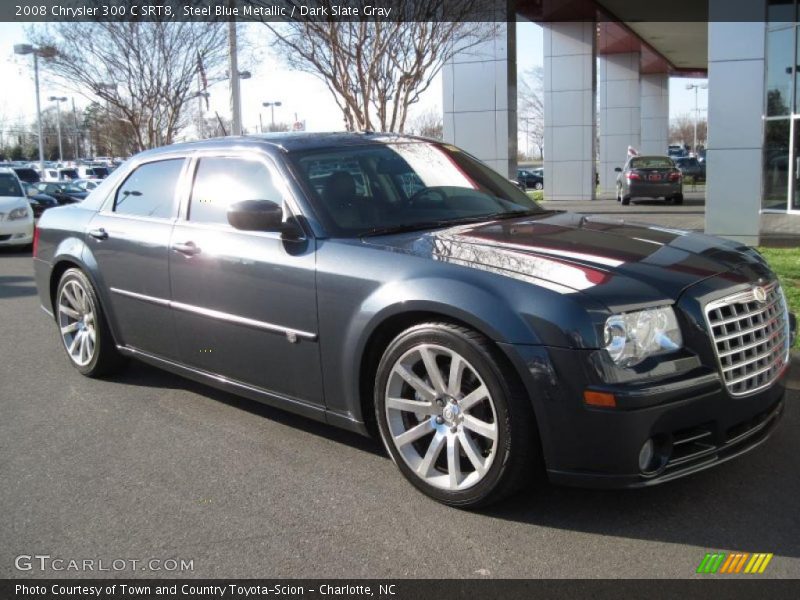 Steel Blue Metallic / Dark Slate Gray 2008 Chrysler 300 C SRT8