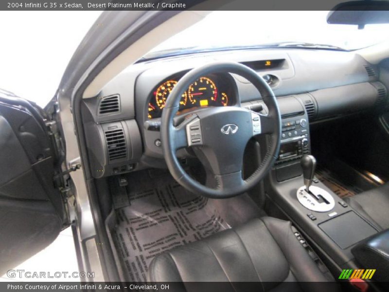 Desert Platinum Metallic / Graphite 2004 Infiniti G 35 x Sedan