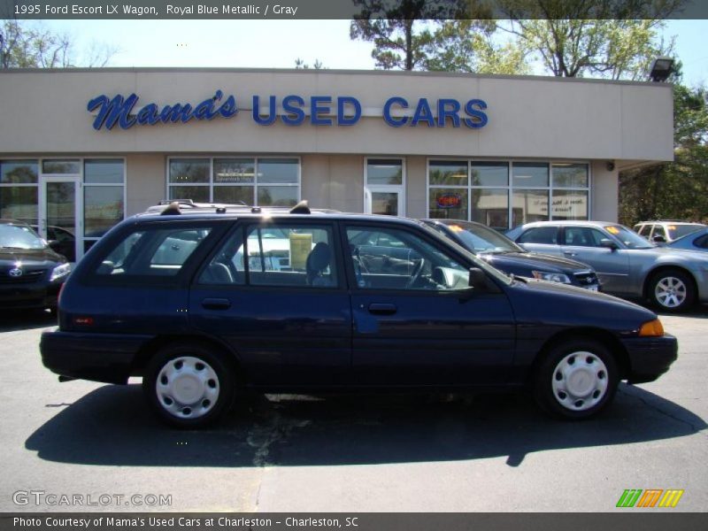 Royal Blue Metallic / Gray 1995 Ford Escort LX Wagon