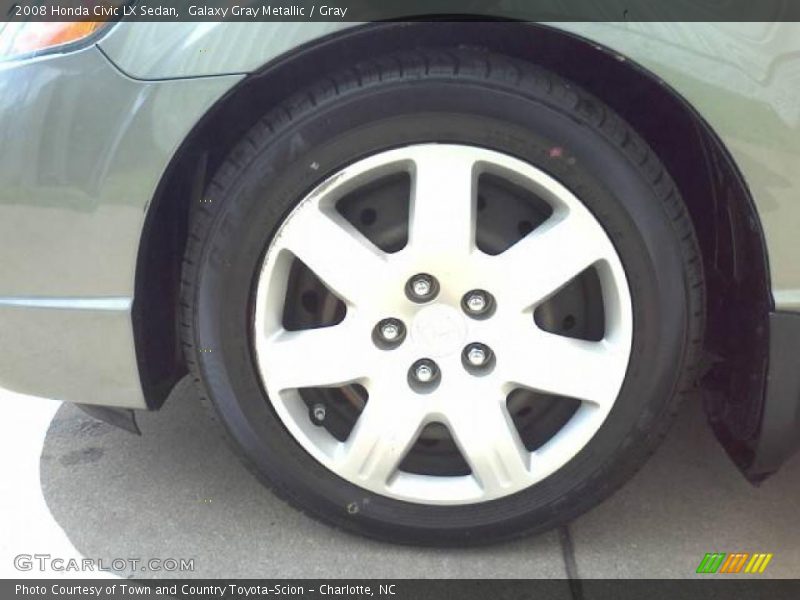 Galaxy Gray Metallic / Gray 2008 Honda Civic LX Sedan