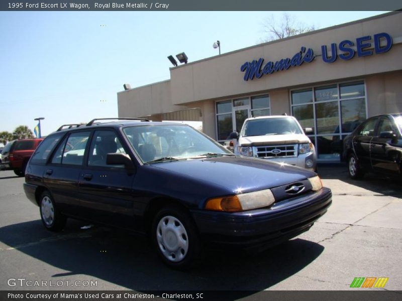 Royal Blue Metallic / Gray 1995 Ford Escort LX Wagon