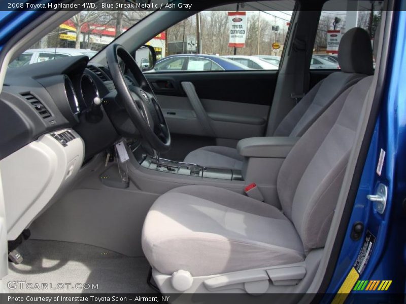Blue Streak Metallic / Ash Gray 2008 Toyota Highlander 4WD