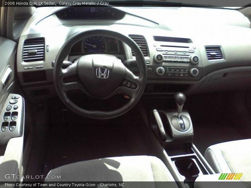 Galaxy Gray Metallic / Gray 2008 Honda Civic LX Sedan