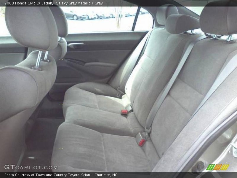 Galaxy Gray Metallic / Gray 2008 Honda Civic LX Sedan