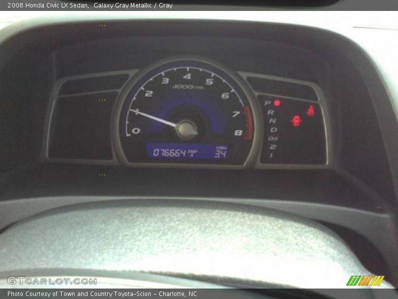 Galaxy Gray Metallic / Gray 2008 Honda Civic LX Sedan