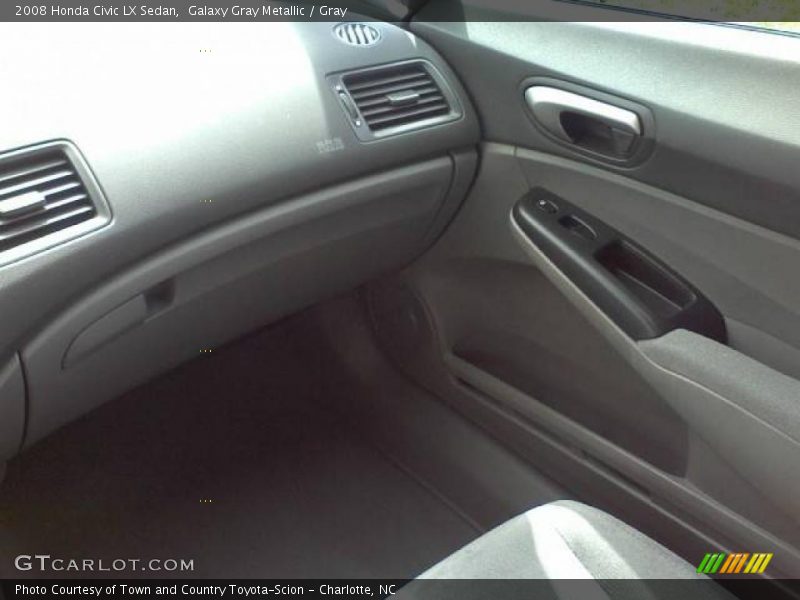 Galaxy Gray Metallic / Gray 2008 Honda Civic LX Sedan