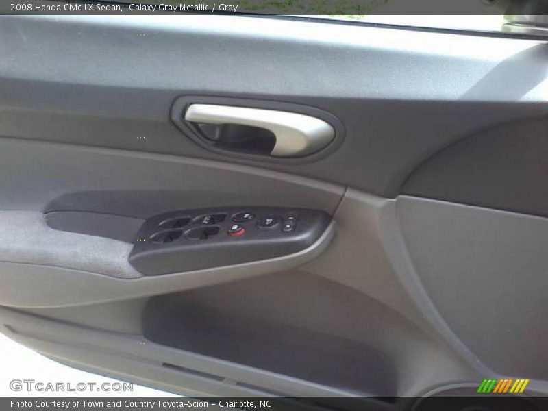 Galaxy Gray Metallic / Gray 2008 Honda Civic LX Sedan