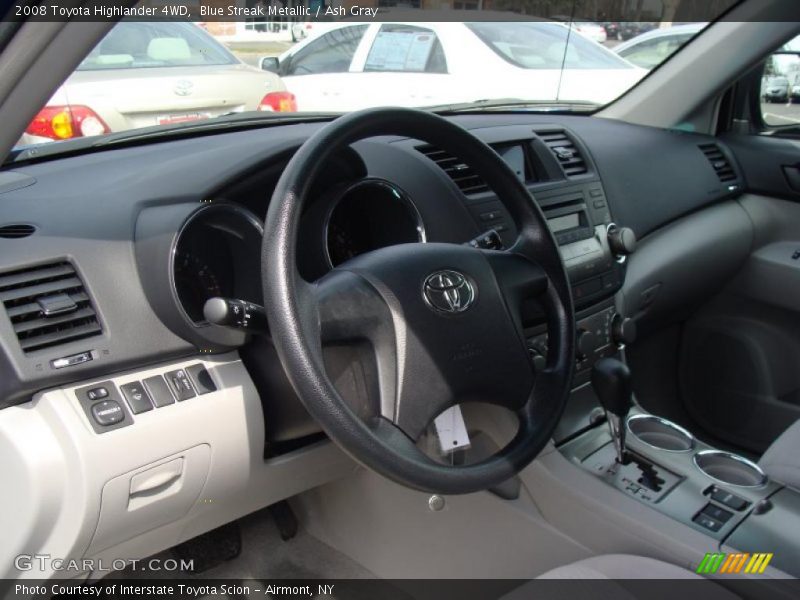 Blue Streak Metallic / Ash Gray 2008 Toyota Highlander 4WD