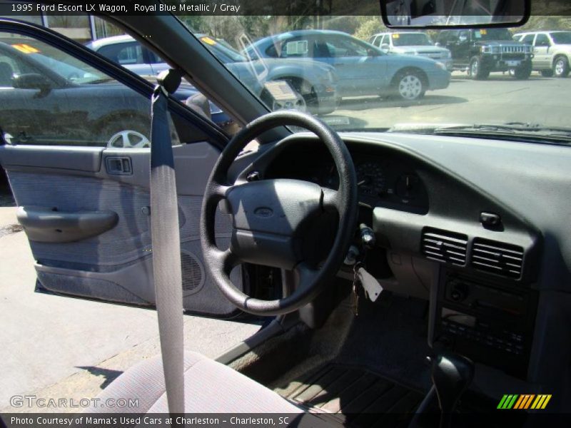 Royal Blue Metallic / Gray 1995 Ford Escort LX Wagon