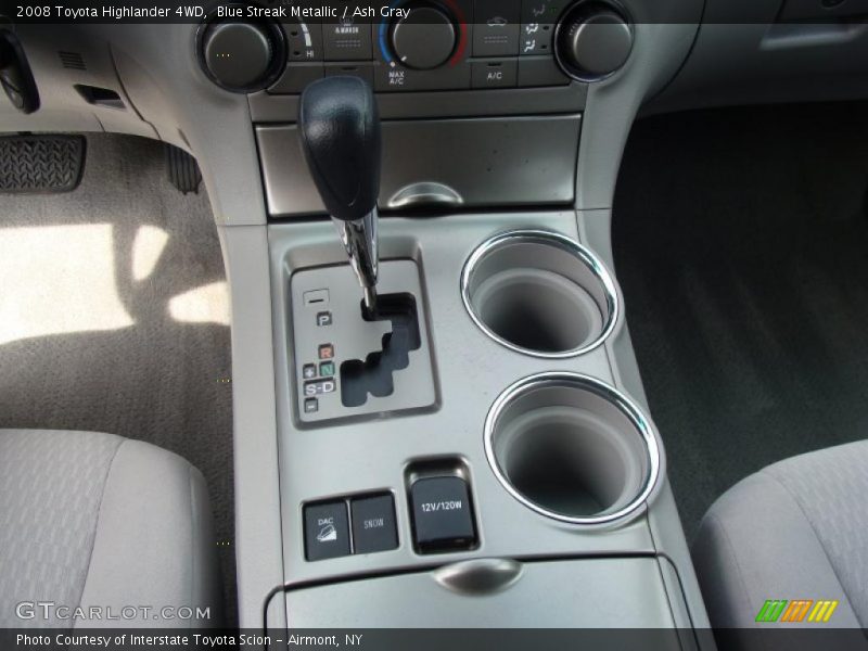 Blue Streak Metallic / Ash Gray 2008 Toyota Highlander 4WD