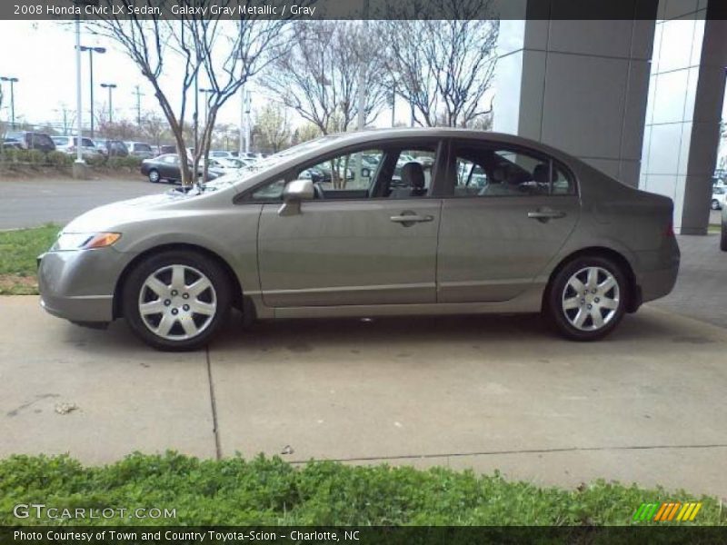 Galaxy Gray Metallic / Gray 2008 Honda Civic LX Sedan