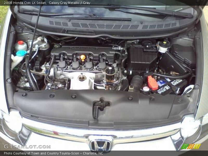 Galaxy Gray Metallic / Gray 2008 Honda Civic LX Sedan