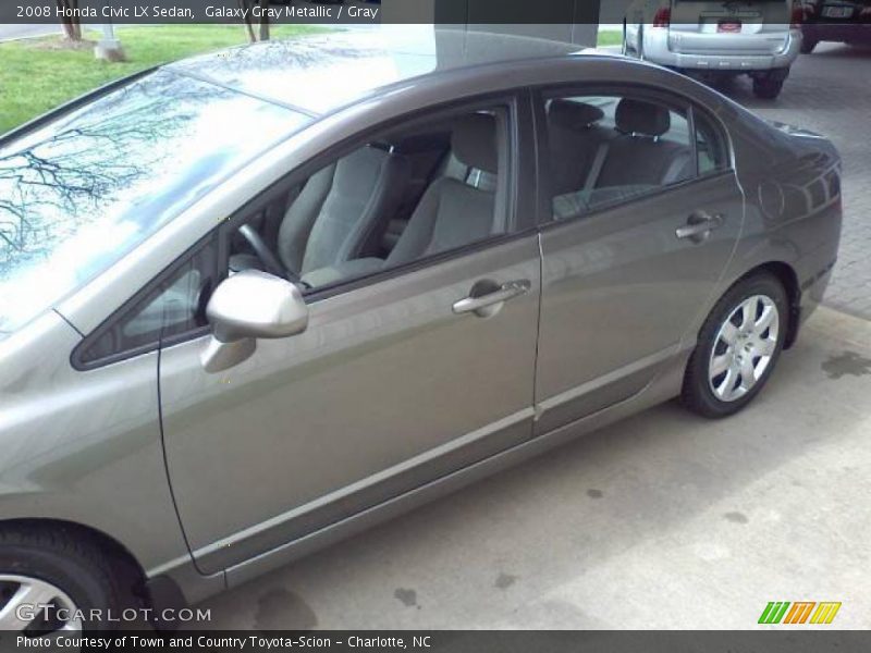 Galaxy Gray Metallic / Gray 2008 Honda Civic LX Sedan