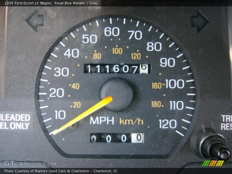 Royal Blue Metallic / Gray 1995 Ford Escort LX Wagon