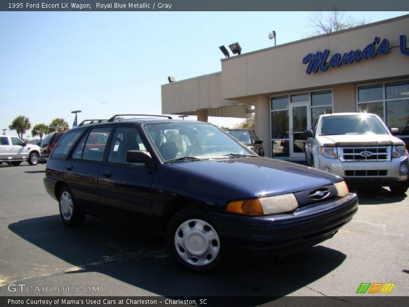 Royal Blue Metallic / Gray 1995 Ford Escort LX Wagon