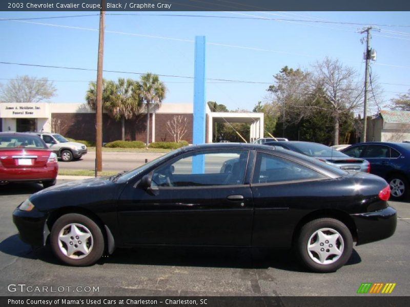 Black / Graphite Gray 2003 Chevrolet Cavalier Coupe