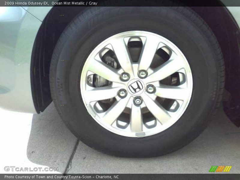 Ocean Mist Metallic / Gray 2009 Honda Odyssey EX