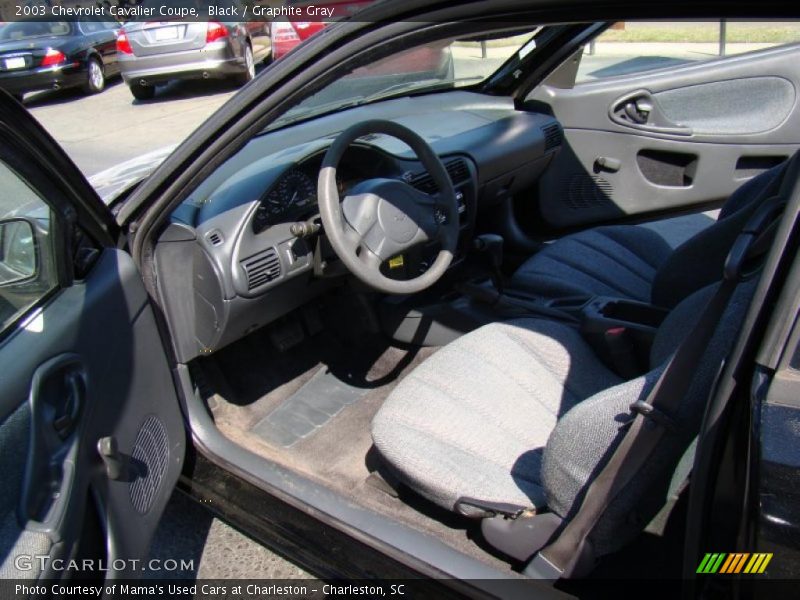 Black / Graphite Gray 2003 Chevrolet Cavalier Coupe