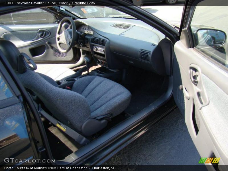 Black / Graphite Gray 2003 Chevrolet Cavalier Coupe